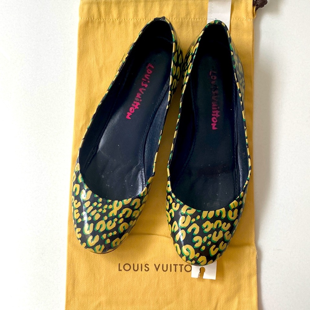 Louis Vuitton ballet shoes 37 1/2 - Picture 1 of 8